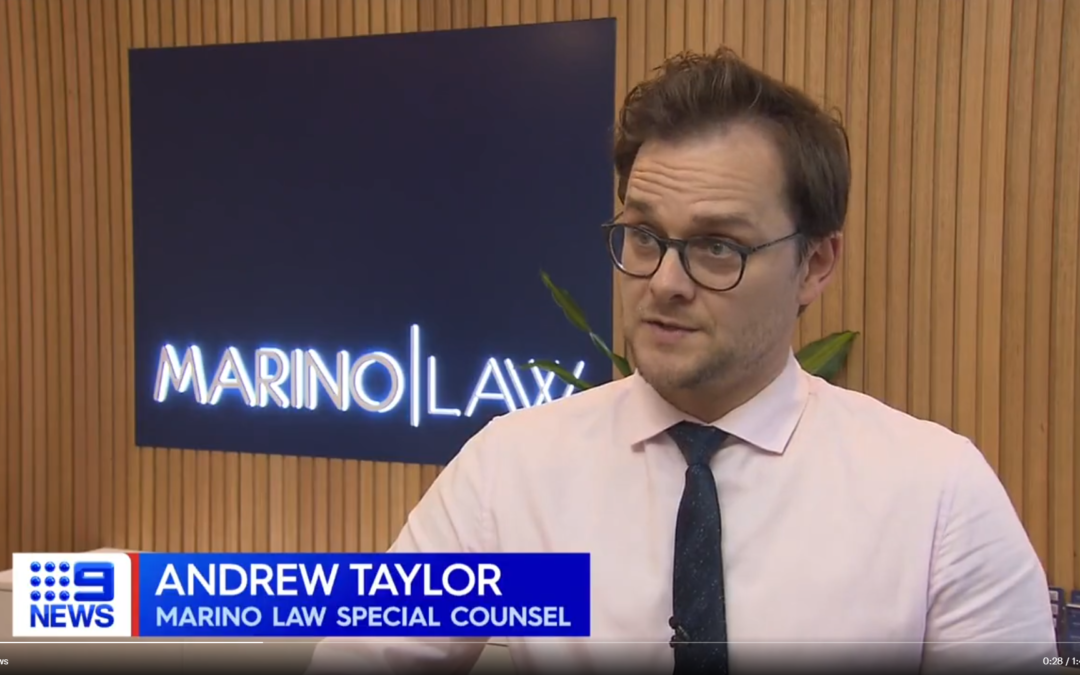 9 News Andrew Taylor | Marino Law