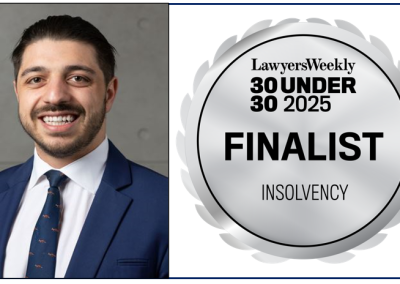 Congratulations! You’re a finalist – Insolvency